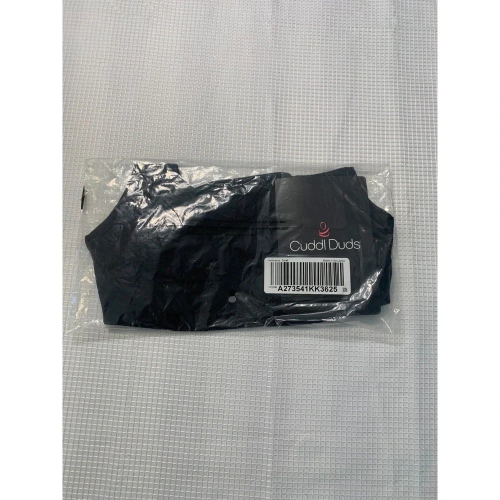 (E-141)Cuddl Duds Seamless Sports Bra Black Racerback Stretch Comfort QVC Size S